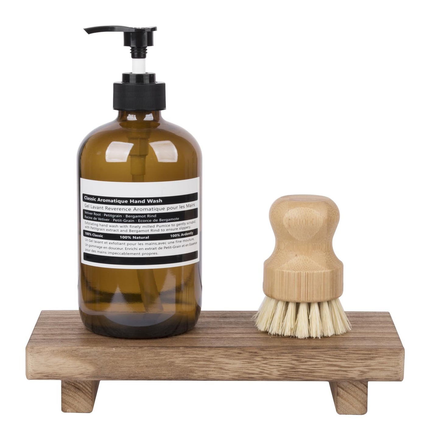 Estante organizador de madera para baño – diseño simple y elegante