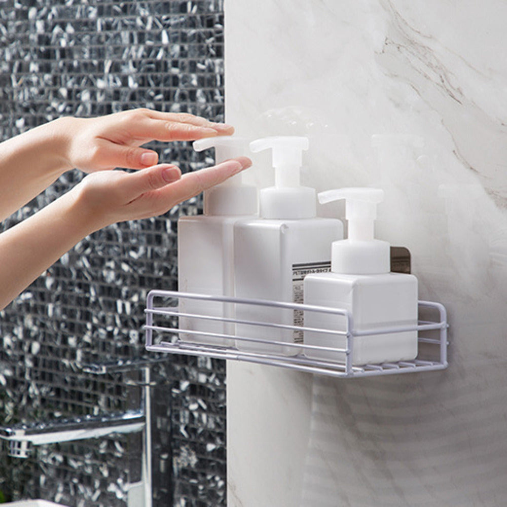 Estante adhesivo para baño – organización sin taladros
