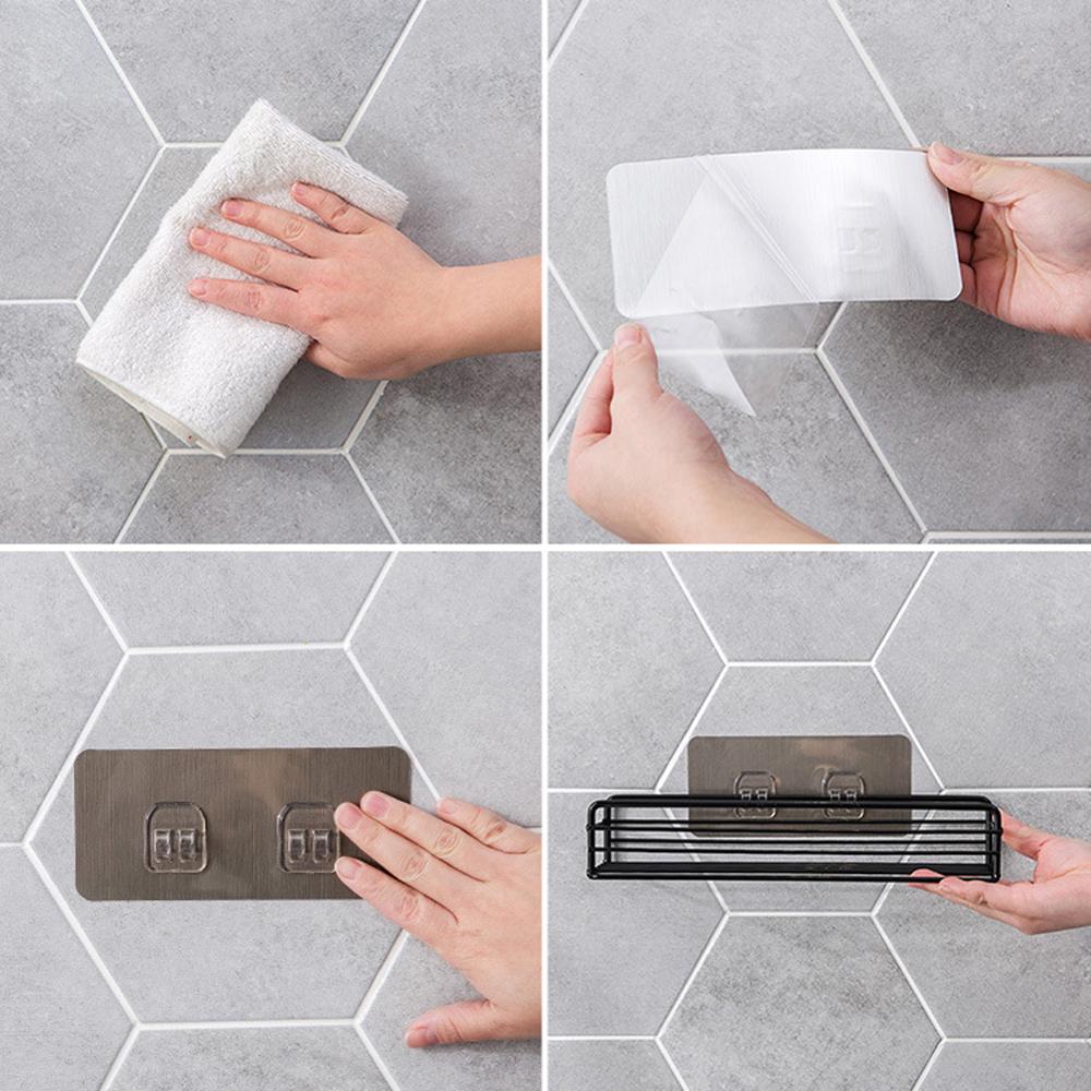 Estante adhesivo para baño – organización sin taladros