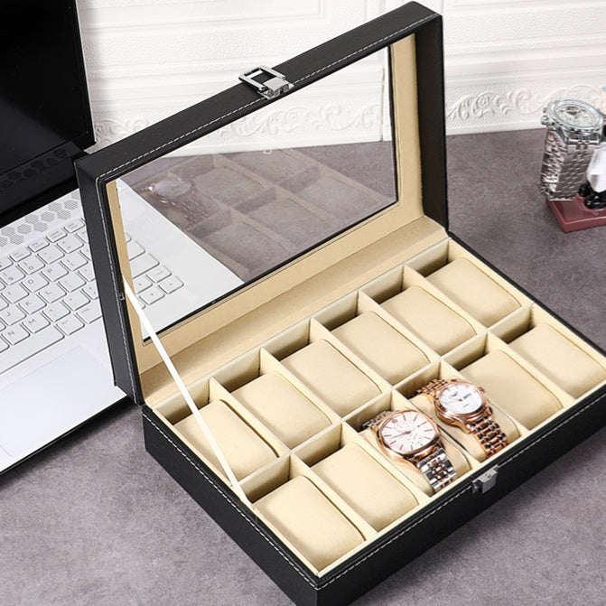 Caja organizadora de relojes – diseño elegante y minimalista