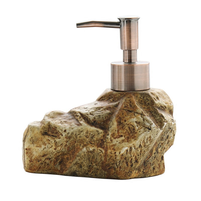 Dispensador de jabón efecto piedra retro – elegancia para tu baño