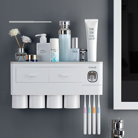 Soporte magnético para cepillos de dientes – organización sin taladros