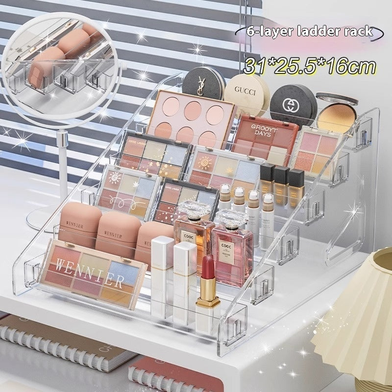 Organizador transparente para cosméticos – orden y elegancia para tu tocador