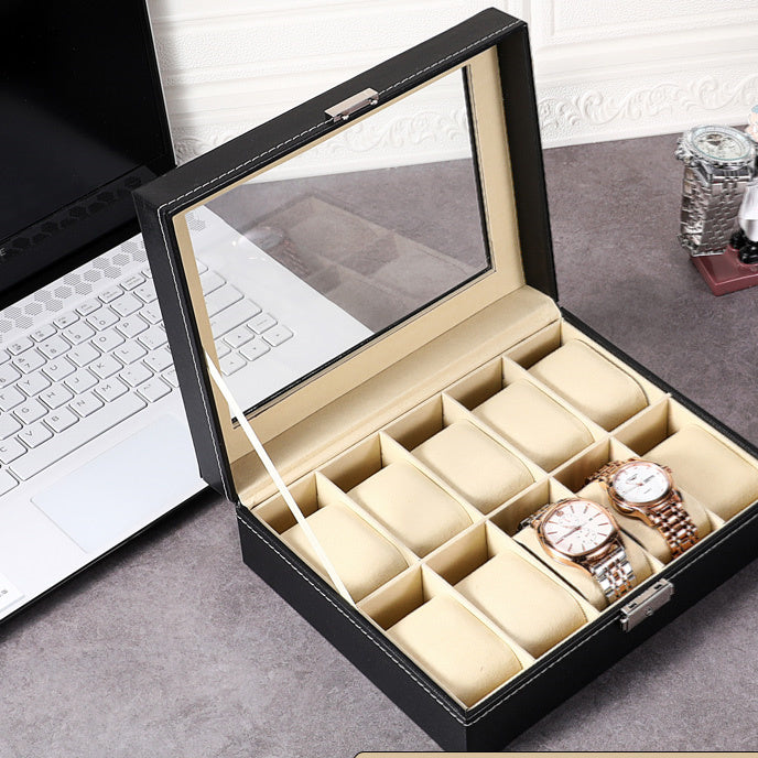 Caja organizadora de relojes – diseño elegante y minimalista