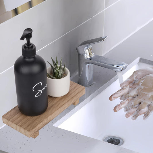 Estante organizador de madera para baño – diseño simple y elegante